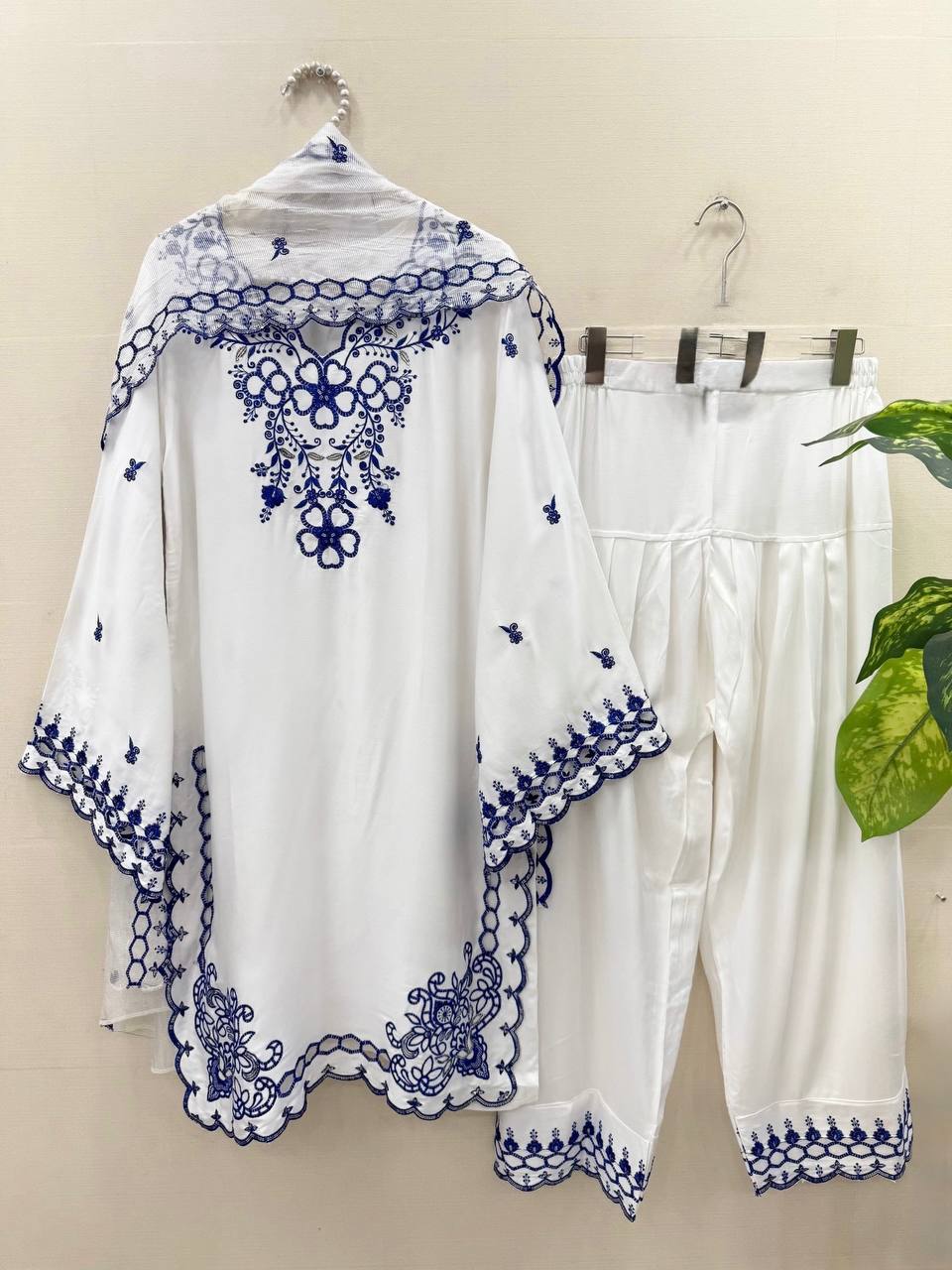 Mul Chanderi Farshi Suit Set