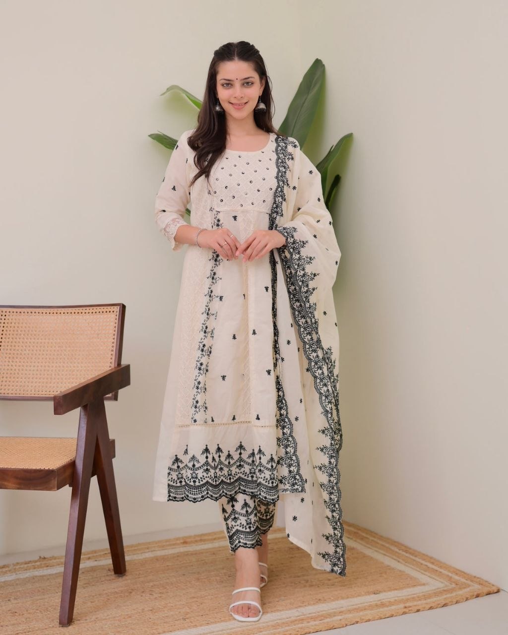 Morgan Silk Digital Print Suit Set