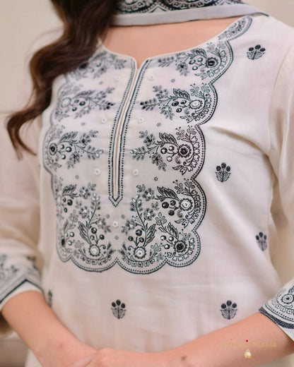 Morgan Silk Digital Print Suit Set