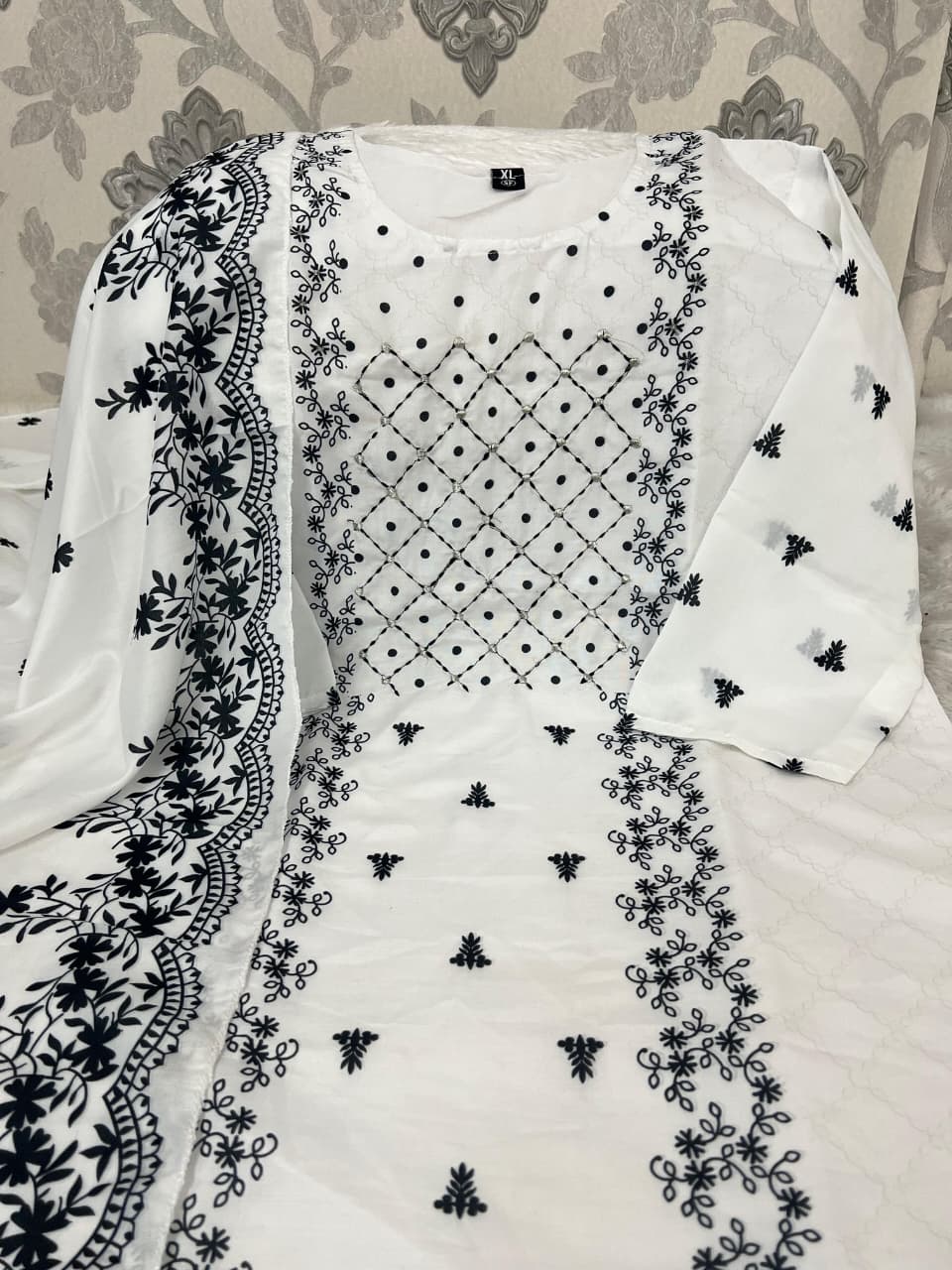 Morgan Silk Digital Print Suit Set