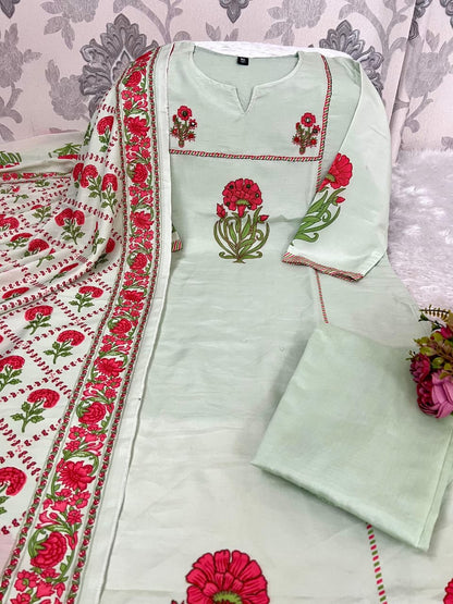 Morgan Silk Digital Print Kurti Set
