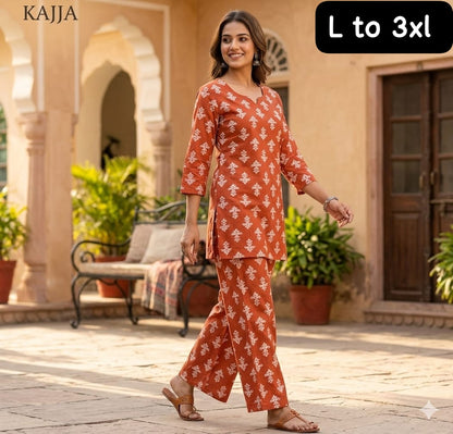 Cotton Flex Printed Co-Ord Set