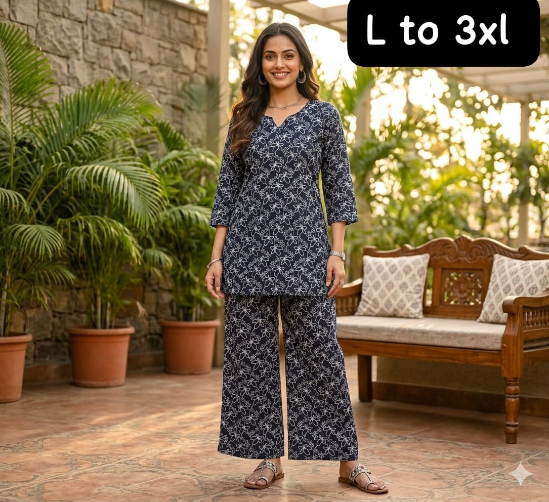 Cotton Flex Printed Co-Ord Set