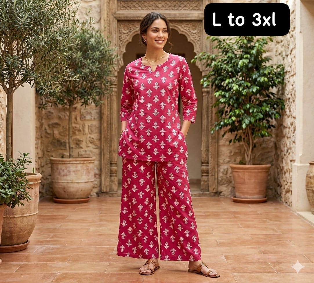 Cotton Flex Printed Co-Ord Set