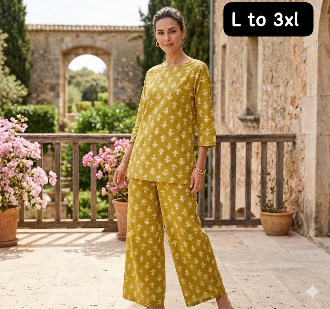 Cotton Flex Printed Co-Ord Set