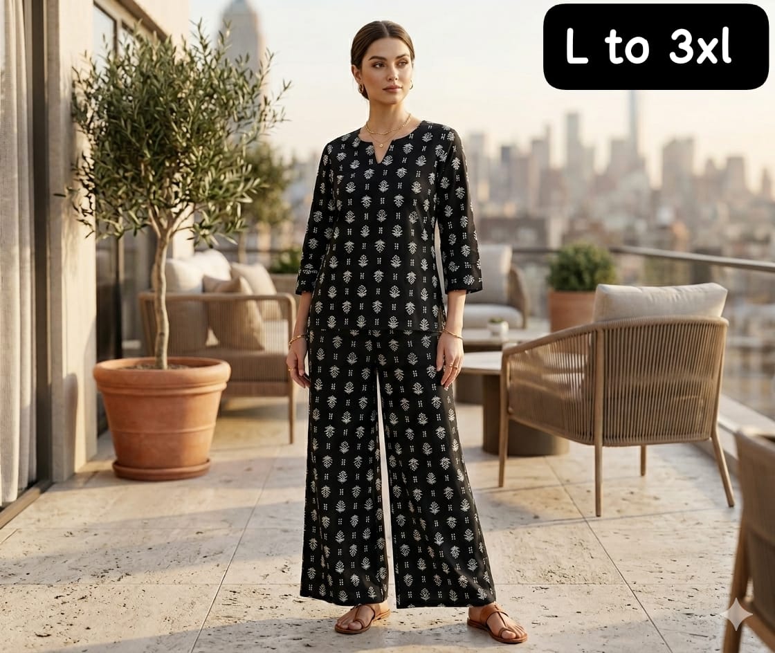 Cotton Flex Printed Co-Ord Set