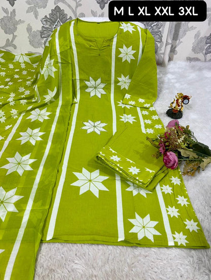 Designer Cotton Embroidered Suit Set