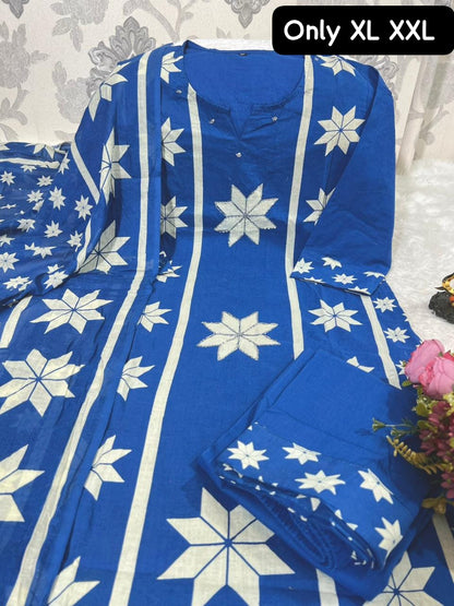 Designer Cotton Embroidered Suit Set