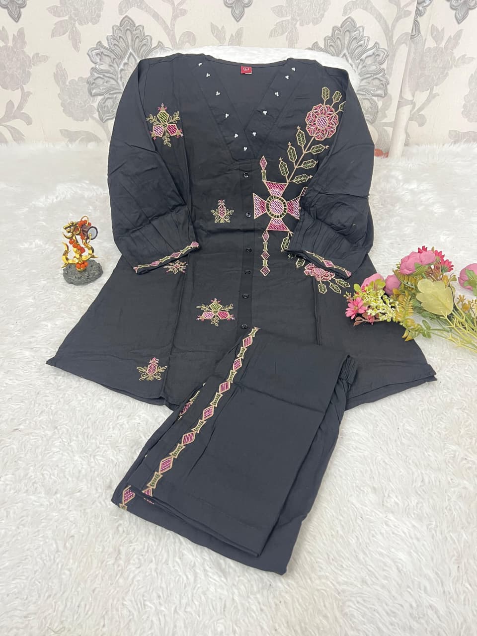 Premium Viscose Embroidered Co-Ord Set