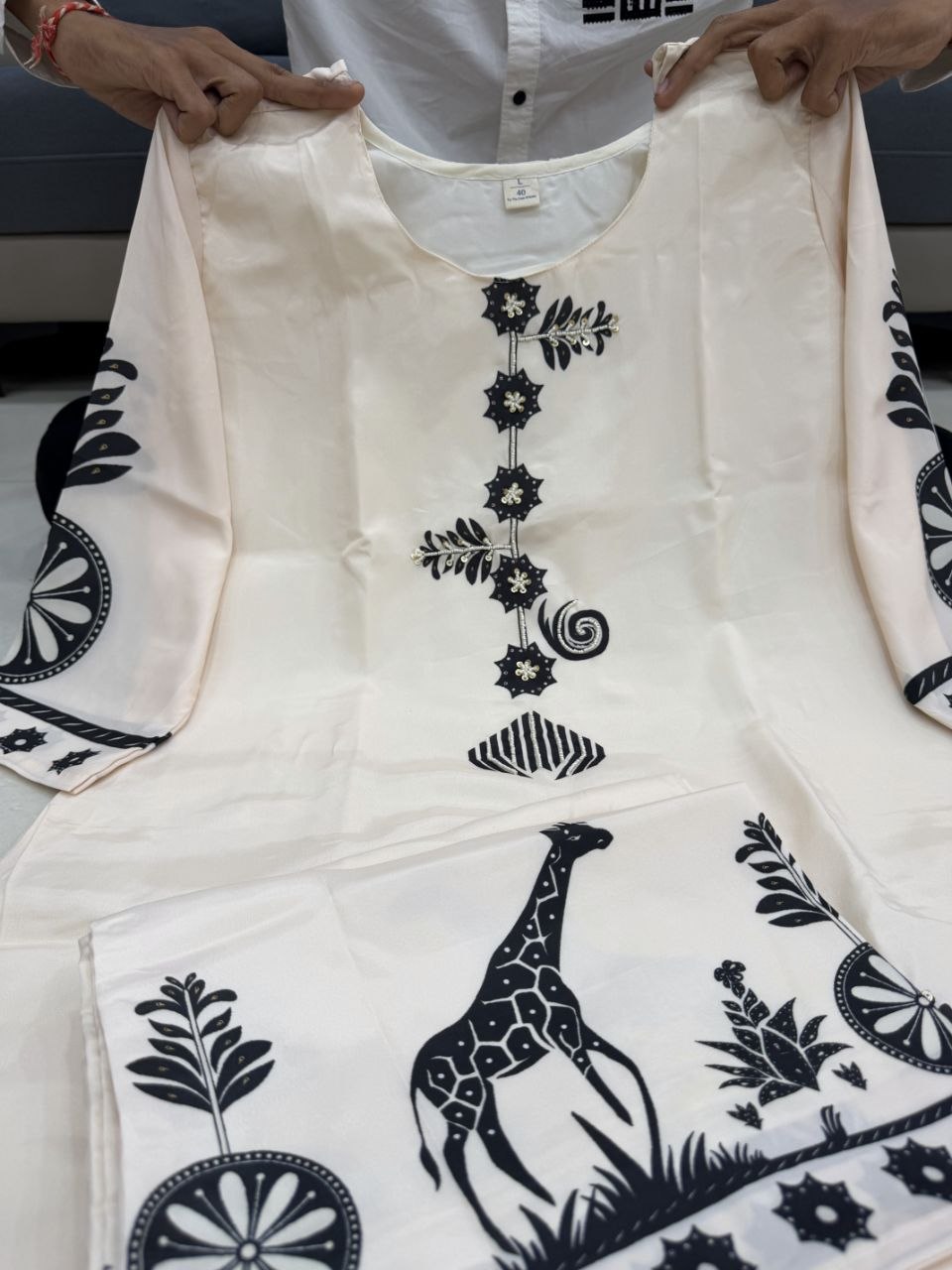 Premium Mulberry Silk Bagru Print Suit Set