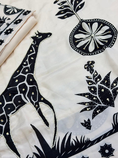 Premium Mulberry Silk Bagru Print Suit Set