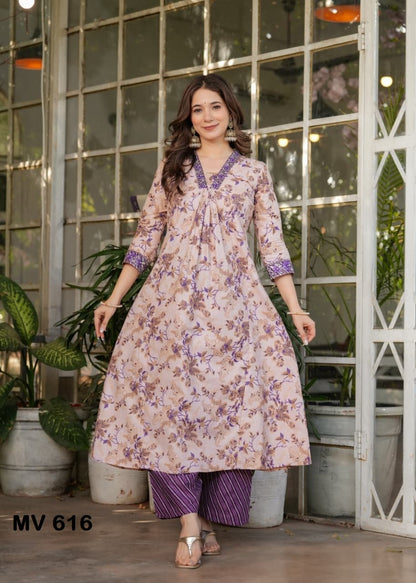 Pure Cotton Printed Suit Set with Chanderi Dupatta