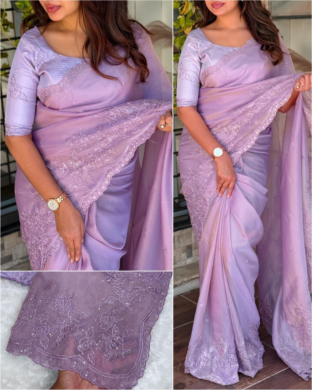 Taspa Organza Embroidered Party Wear Saree
