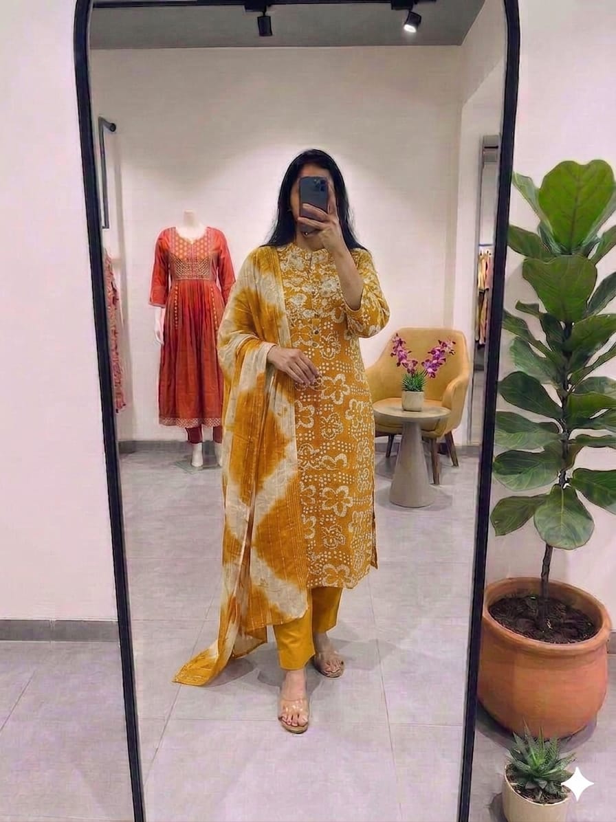 Bamboo Cotton Floral Print Suit Set