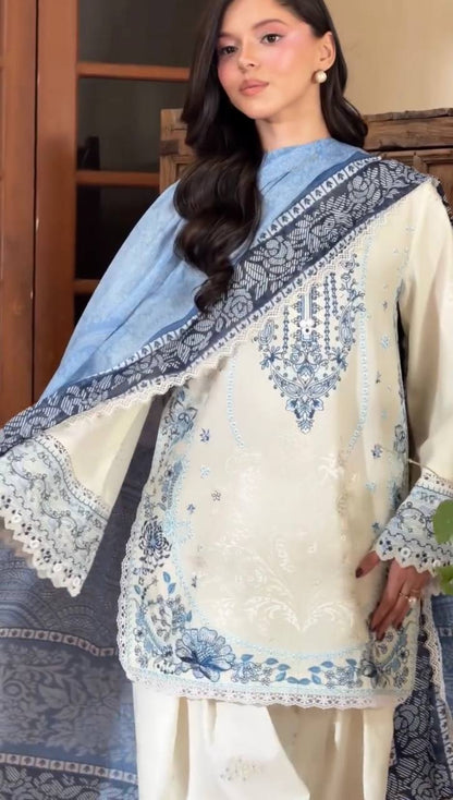 Pure Satin Rayon Embroidered Farshi Palazzo Suit Set
