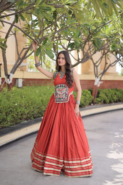 14KG Reyon Mukesh Work Lehenga Choli