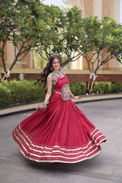 14KG Reyon Mukesh Work Lehenga Choli
