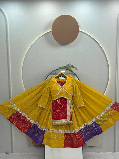 Fox Georgette Heavy Embroidery 6 Meter Lehenga Set