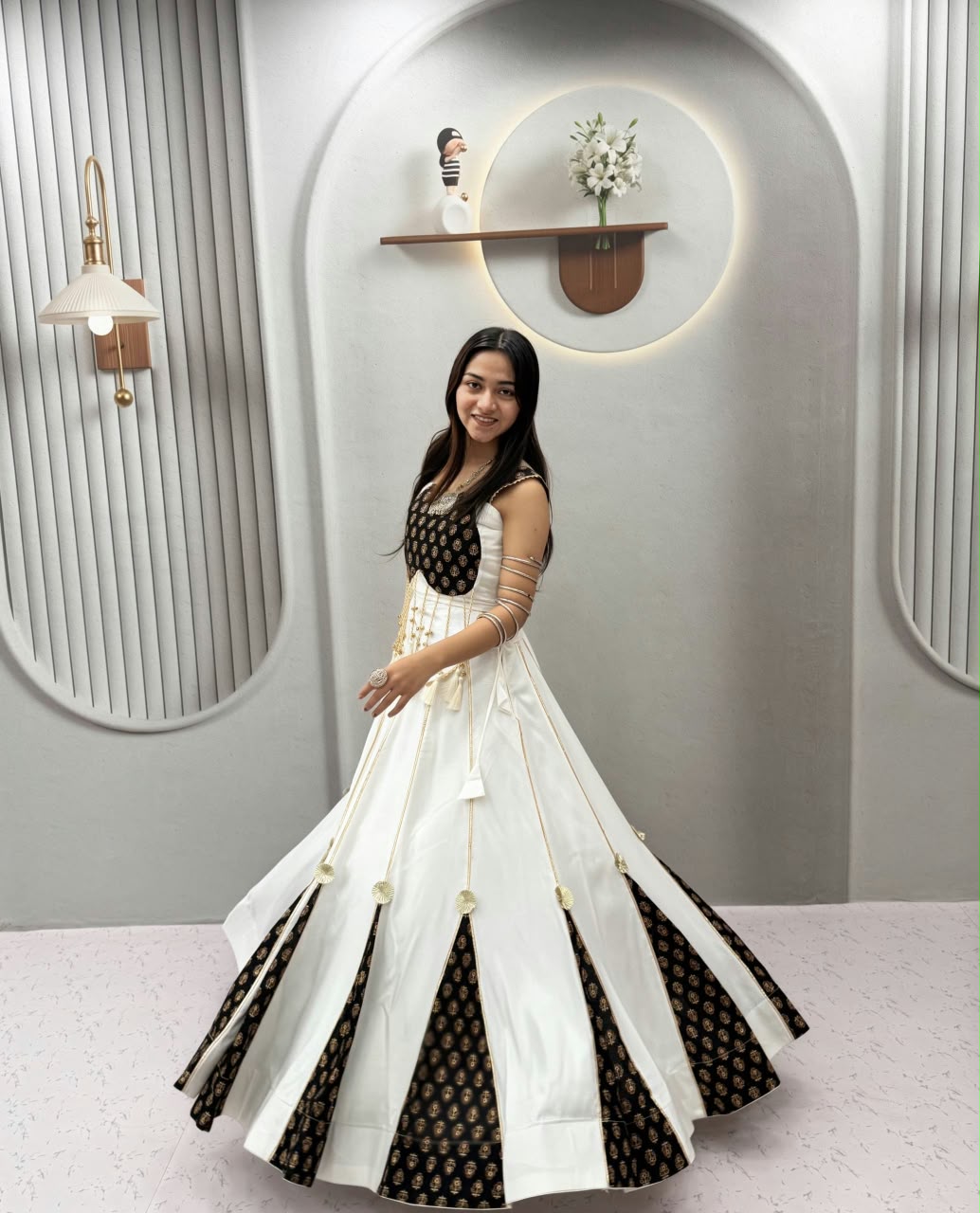 Pure Cotton Ajrak Print Lehenga