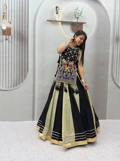 Vichitra Silk Lehenga Set