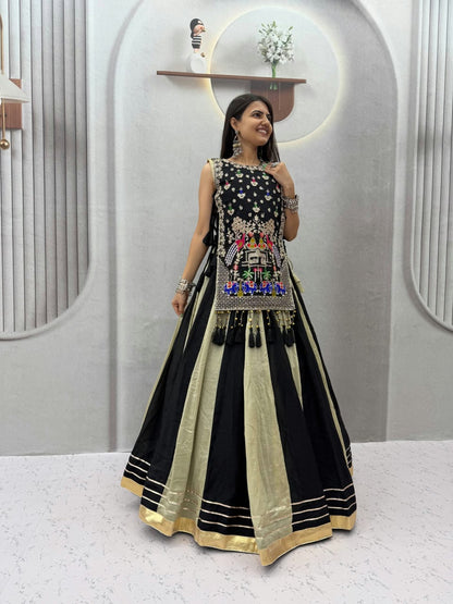 Vichitra Silk Lehenga Set