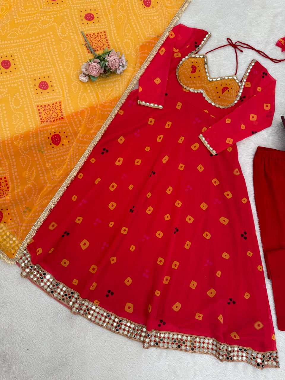 Premium Faux Georgette 3-Piece Set