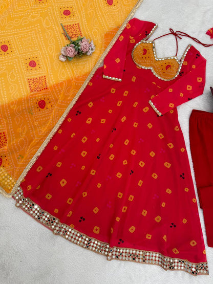 Premium Faux Georgette 3-Piece Set