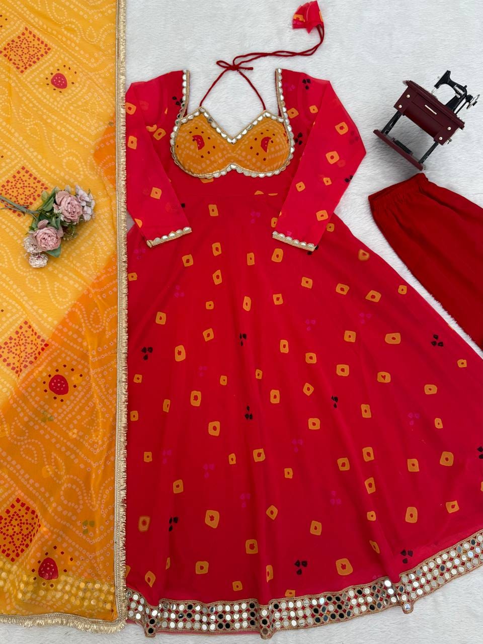 Premium Faux Georgette 3-Piece Set
