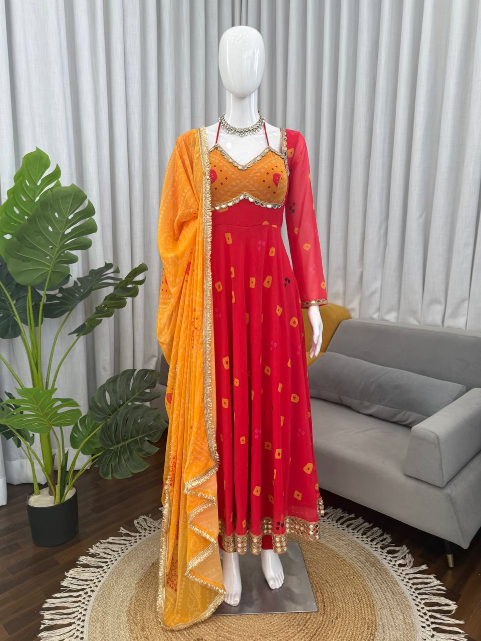 Premium Faux Georgette 3-Piece Set