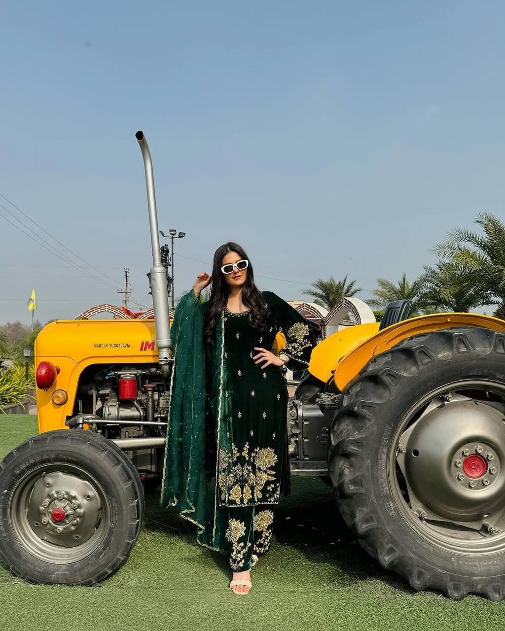 Heavy Velvet Embroidered Suit Set