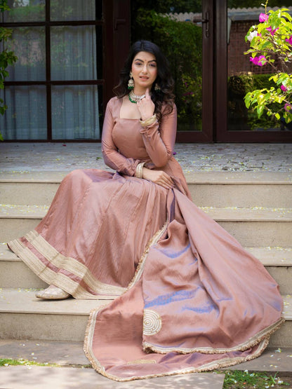 Heavy Vichitra Anarkali Suit