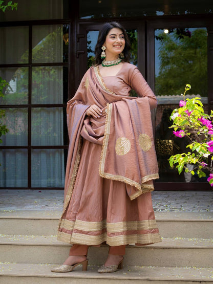 Heavy Vichitra Anarkali Suit