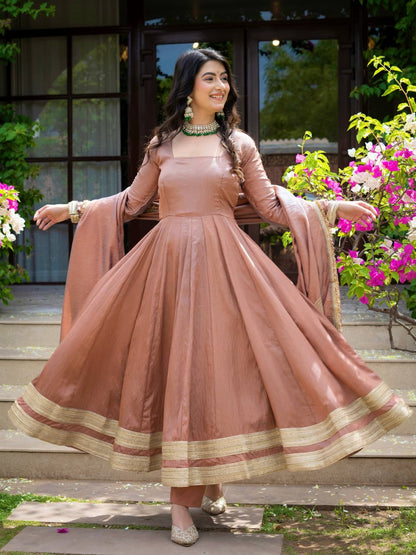 Heavy Vichitra Anarkali Suit