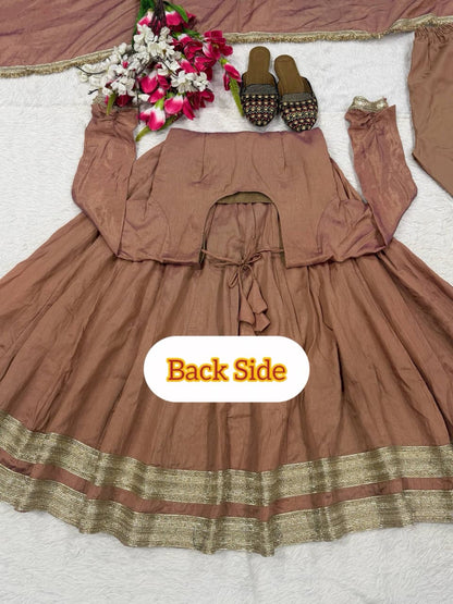 Heavy Vichitra Anarkali Suit