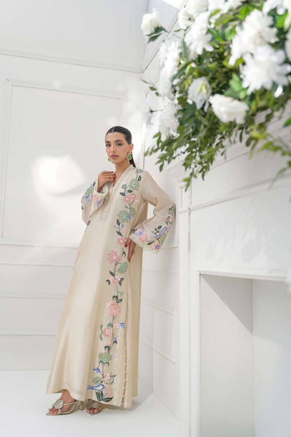 Roman Glass Embroidered Kaftan Set