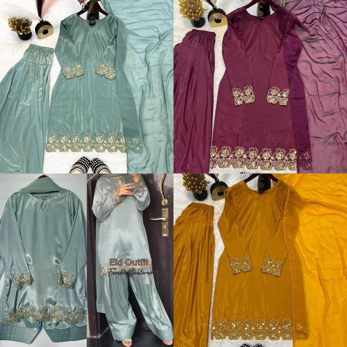 Crepe Silk Farshi Salwar Set