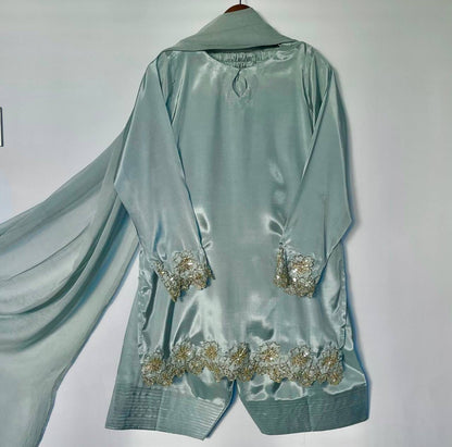 Crepe Silk Farshi Salwar Set
