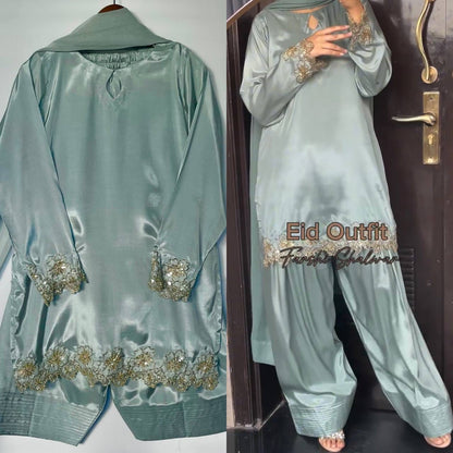 Crepe Silk Farshi Salwar Set