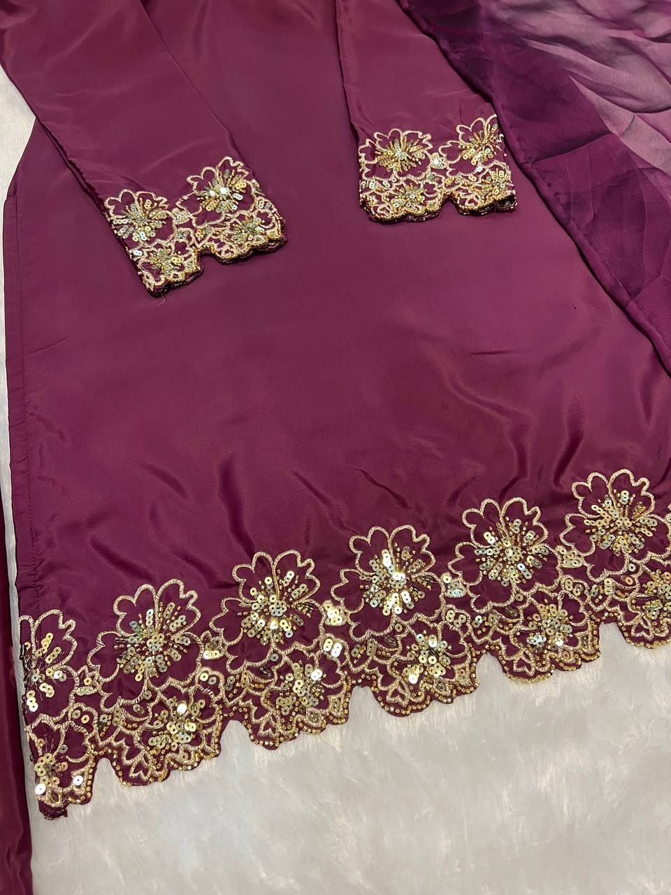 Crepe Silk Farshi Salwar Set