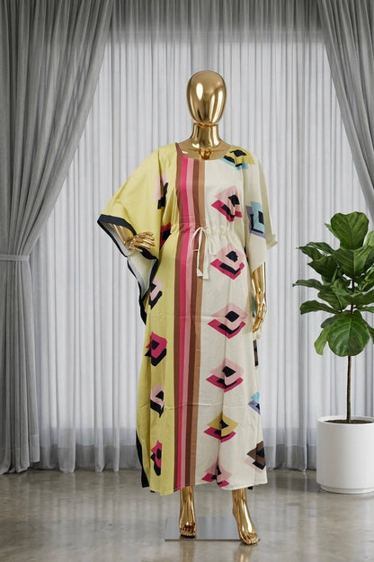 Printed French Crepe Kaftan